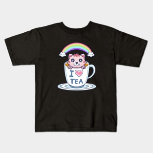 I Love Tea Kids T-Shirt